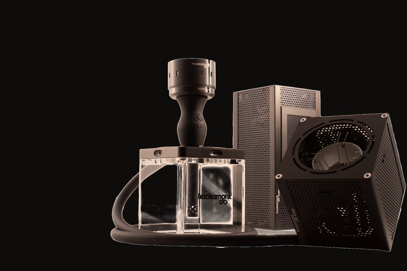 Warp components — base, heating head and bowl